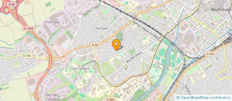 localisation de l'entreprise MADAME CHANTAL GAMPER-WILLM  MULHOUSE