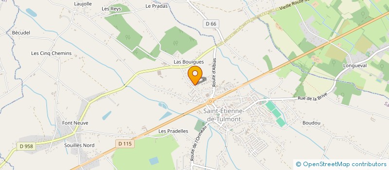 localisation de l'entreprise MADAME CHANTAL GARAUD  SAINT-ETIENNE-DE-TULMONT