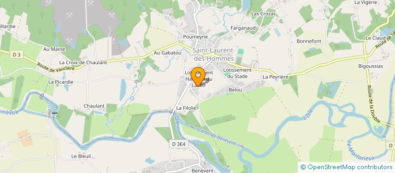 localisation de l'entreprise MADAME CHANTAL GARCIA  SAINT-LAURENT-DES-HOMMES