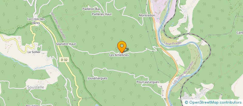 localisation de l'entreprise MADAME CHANTAL GARGALLO  LES SALLES DU GARDON