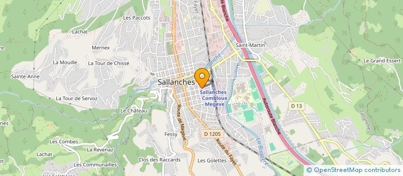 localisation de l'entreprise MADAME CHANTAL GARGOWITSCH à SALLANCHES