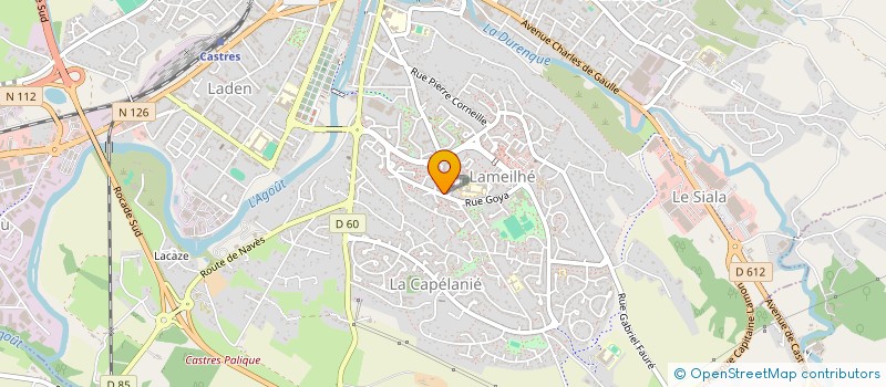 localisation de l'entreprise MADAME CHANTAL GAU à CASTRES