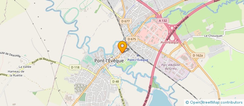 localisation de l'entreprise MADAME CHANTAL GAUMONT  PONT L'EVEQUE