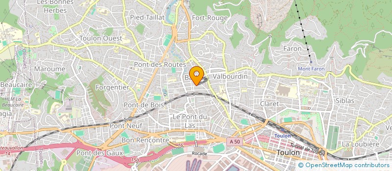 localisation de l'entreprise MADAME CHANTAL GAUVRIT  TOULON