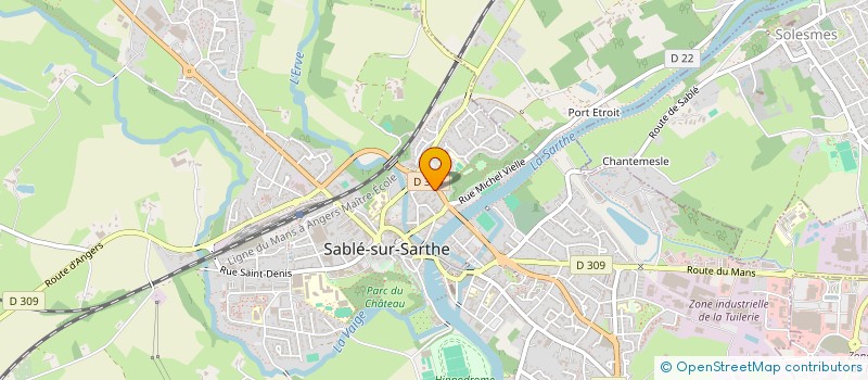 localisation de l'entreprise MADAME CHANTAL GERINIE à SABLE-SUR-SARTHE