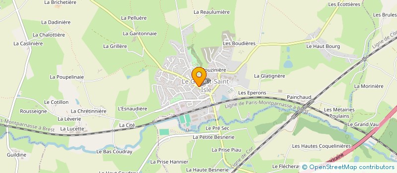 localisation de l'entreprise MADAME CHANTAL GESLIN à LE GENEST-SAINT-ISLE