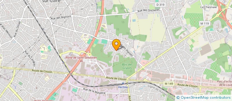 localisation de l'entreprise MADAME CHANTAL GESQUIERE à SAINT-SEBASTIEN-SUR-LOIRE