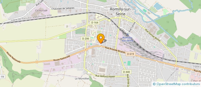 localisation de l'entreprise MADAME CHANTAL GIBOULOT  ROMILLY SUR SEINE
