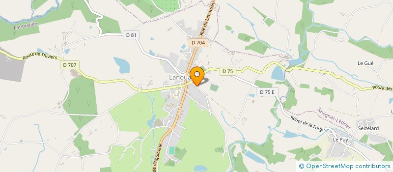 localisation de l'entreprise MADAME CHANTAL GINESTIE  LANOUAILLE