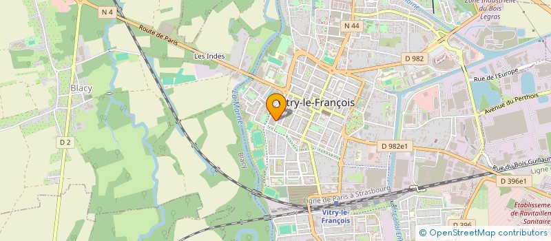 localisation de l'entreprise MADAME CHANTAL GIRODIE  VITRY-LE-FRANCOIS