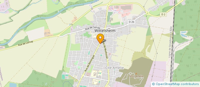 localisation de l'entreprise MADAME CHANTAL GLUCK à WITTELSHEIM