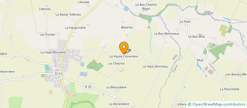 localisation de l'entreprise MADAME CHANTAL GOBBE à BILLE
