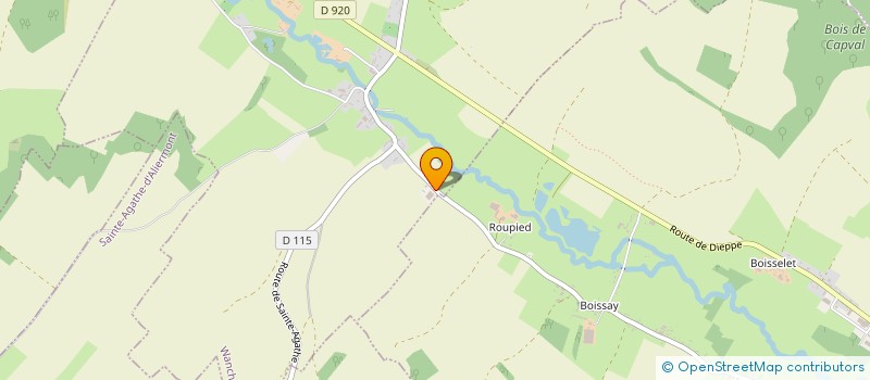 localisation de l'entreprise MADAME CHANTAL GODEBY  SAINTE-AGATHE-D'ALIERMONT