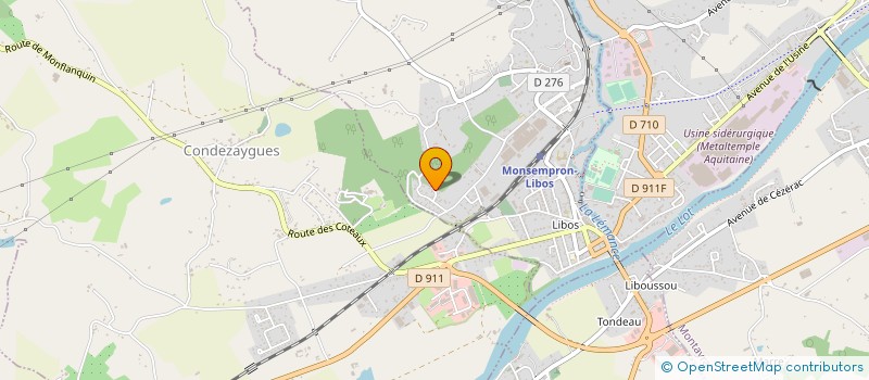 localisation de l'entreprise MADAME CHANTAL GODEFROID  MONSEMPRON-LIBOS
