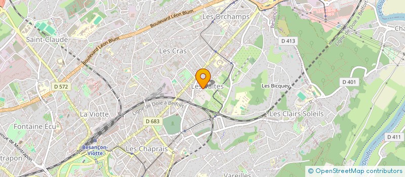 localisation de l'entreprise MADAME CHANTAL GODIN  BESANCON