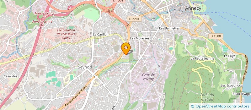 localisation de l'entreprise MADAME CHANTAL GOIRAND à ANNECY