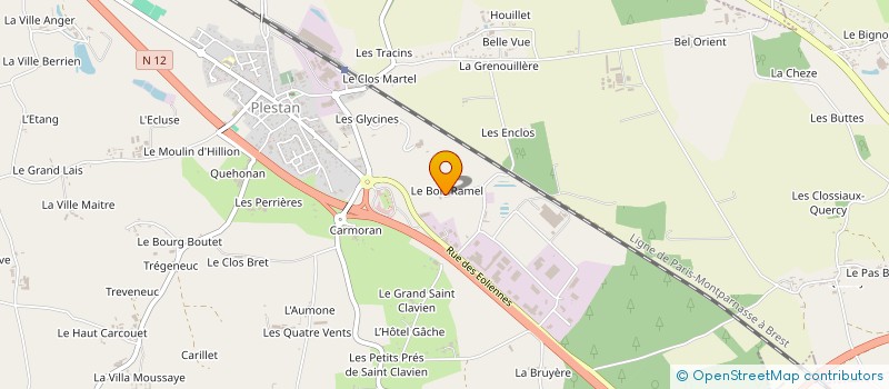 localisation de l'entreprise MADAME CHANTAL GOMET  PLESTAN