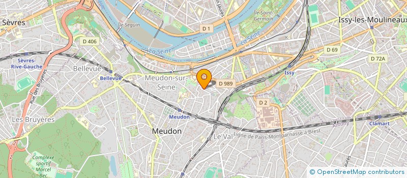 localisation de l'entreprise MADAME CHANTAL GOURVES  MEUDON