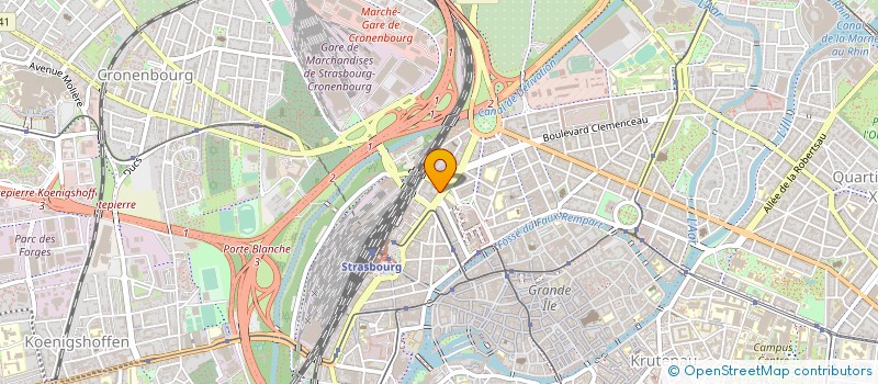 localisation de l'entreprise MADAME CHANTAL GOZLAN à STRASBOURG