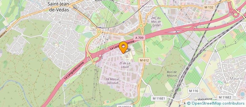 localisation de l'entreprise MADAME CHANTAL GRANGENOIS à MONTPELLIER