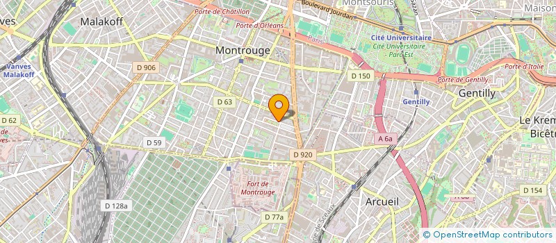 localisation de l'entreprise MADAME CHANTAL GRETERE à MONTROUGE