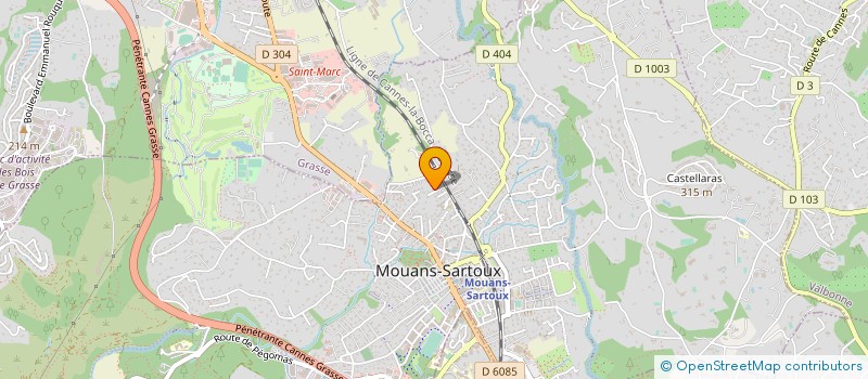 localisation de l'entreprise MADAME CHANTAL GROUAZEL  MOUANS-SARTOUX