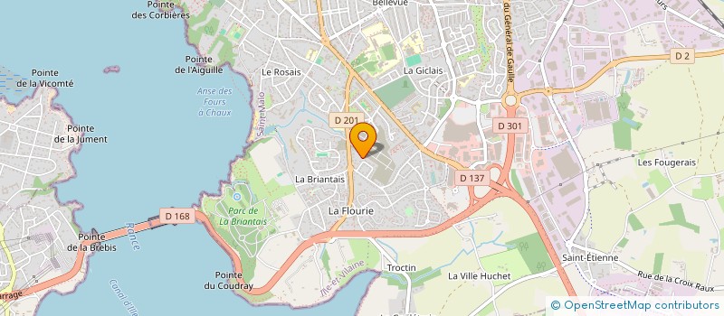 localisation de l'entreprise MADAME CHANTAL GUERAULT  SAINT-MALO