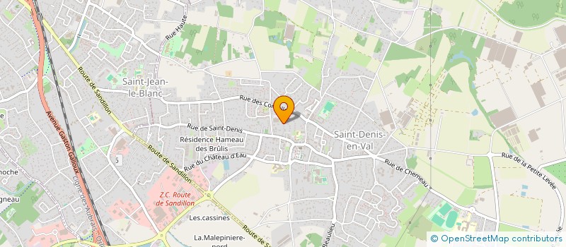 localisation de l'entreprise MADAME CHANTAL GUERIAUD à SAINT-DENIS-EN-VAL