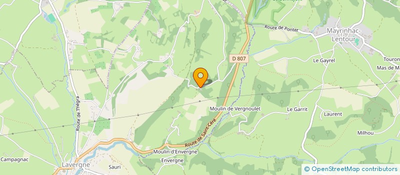 localisation de l'entreprise MADAME CHANTAL GUILHEM  LAVERGNE