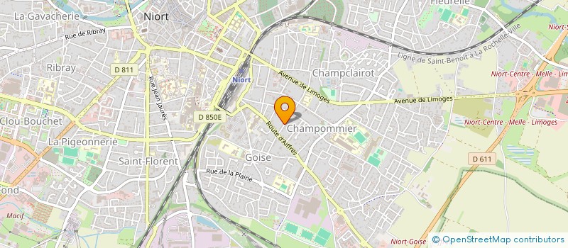localisation de l'entreprise MADAME CHANTAL GUITTON à NIORT