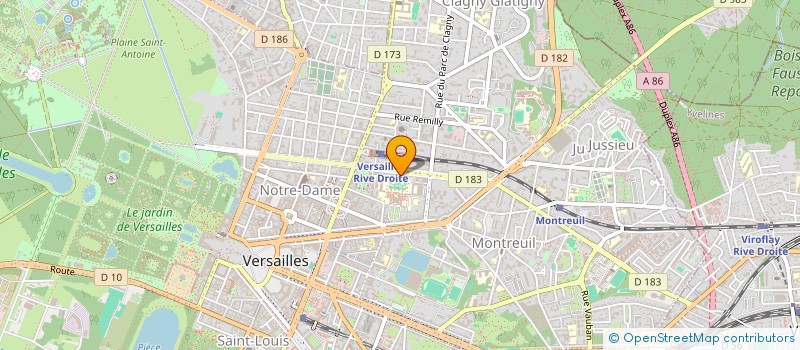 localisation de l'entreprise MADAME CHANTAL GUY COQUILLE  VERSAILLES