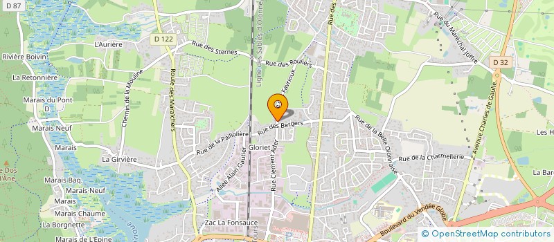 localisation de l'entreprise MADAME CHANTAL GUYODO à LES SABLES D'OLONNE