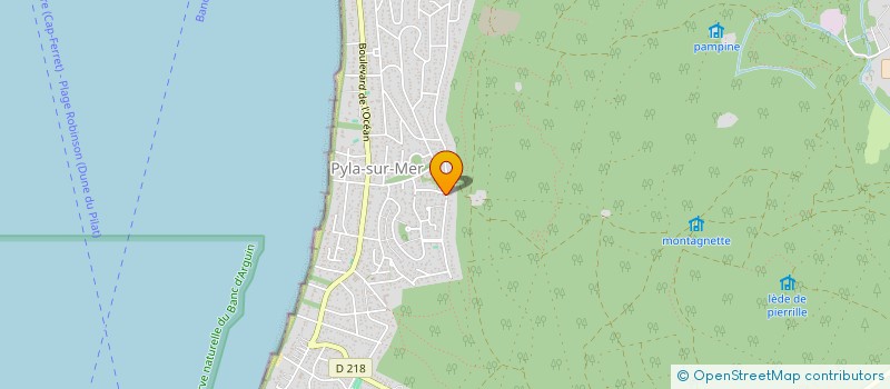 localisation de l'entreprise MADAME CHANTAL GUYON à LA TESTE-DE-BUCH