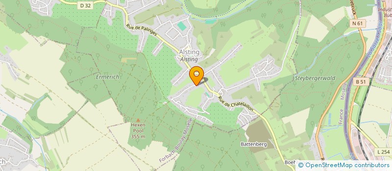 localisation de l'entreprise MADAME CHANTAL HALIDI  ALSTING