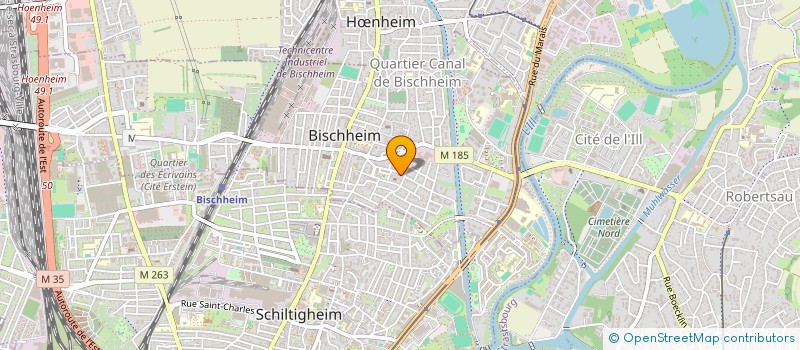 localisation de l'entreprise MADAME CHANTAL HAUMONTE  BISCHHEIM