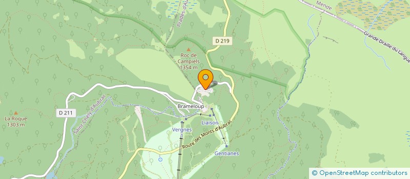 localisation de l'entreprise MADAME CHANTAL HERAUT  PRADES-D'AUBRAC