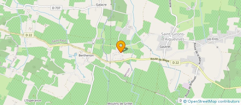 localisation de l'entreprise MADAME CHANTAL HERBRETEAU  SAINT-GIRONS-D AIGUEVIVE