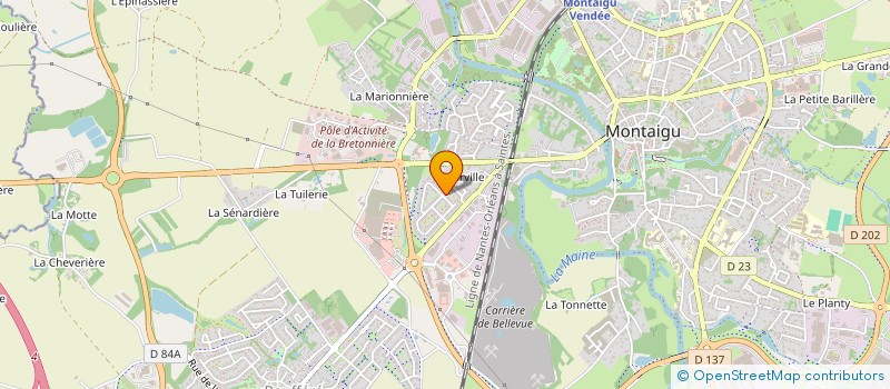 localisation de l'entreprise MADAME CHANTAL HEROUARD à MONTAIGU-VENDEE
