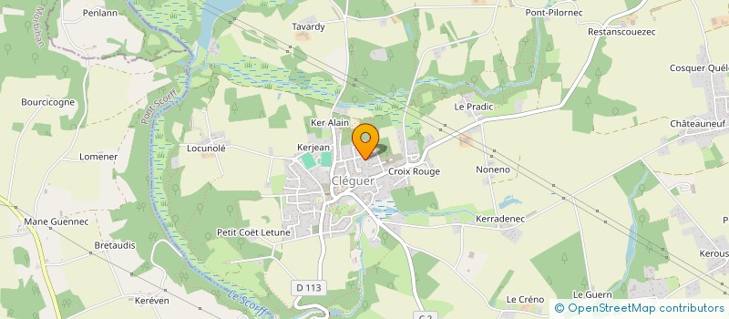 localisation de l'entreprise MADAME CHANTAL HERVE  CLEGUER