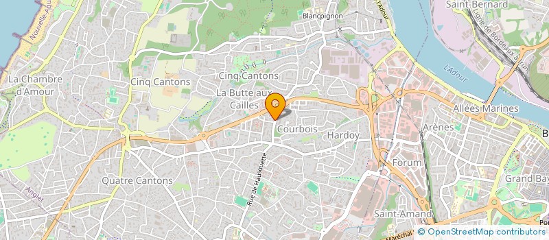 localisation de l'entreprise MADAME CHANTAL HETUIN  ANGLET