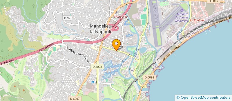 localisation de l'entreprise MADAME CHANTAL HONDE à MANDELIEU-LA-NAPOULE