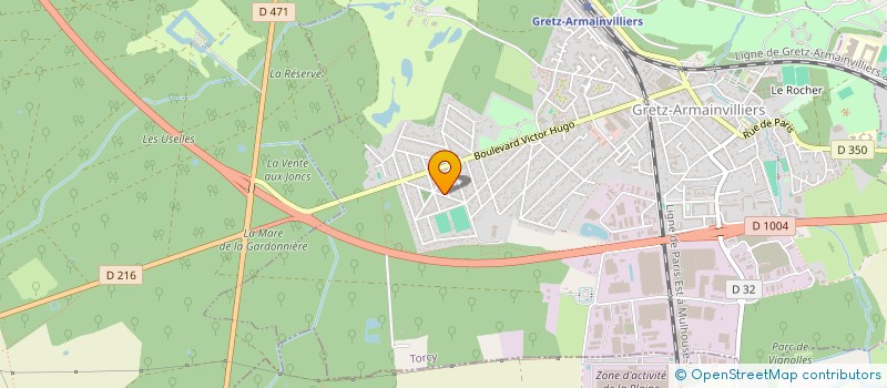 localisation de l'entreprise MADAME CHANTAL HOPPLEY  GRETZ-ARMAINVILLIERS