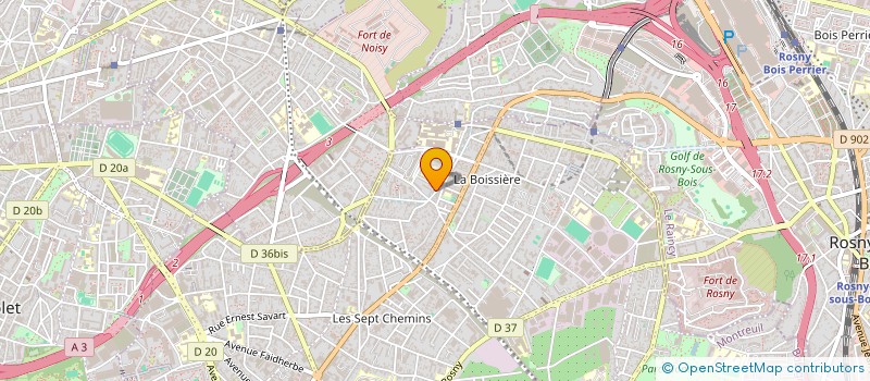 localisation de l'entreprise MADAME CHANTAL HOUIX  MONTREUIL