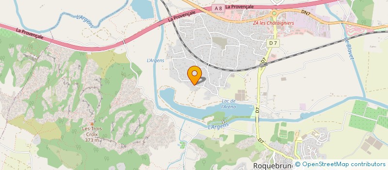 localisation de l'entreprise MADAME CHANTAL HUBRECHT  ROQUEBRUNE-SUR-ARGENS