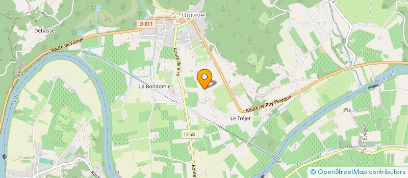 localisation de l'entreprise MADAME CHANTAL HUGUET à DURAVEL