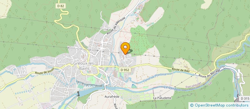 localisation de l'entreprise MADAME CHANTAL HURET à GREOUX-LES-BAINS