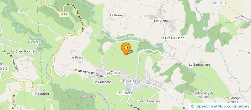 localisation de l'entreprise MADAME CHANTAL JANISSET  CHEVRIERES