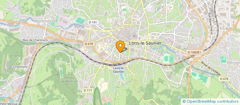 localisation de l'entreprise MADAME CHANTAL JAVOUHEY à LONS-LE-SAUNIER
