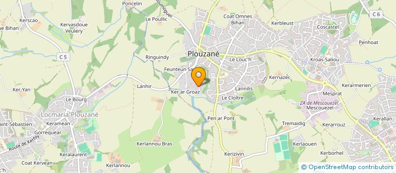 localisation de l'entreprise MADAME CHANTAL JEANNE à PLOUZANE