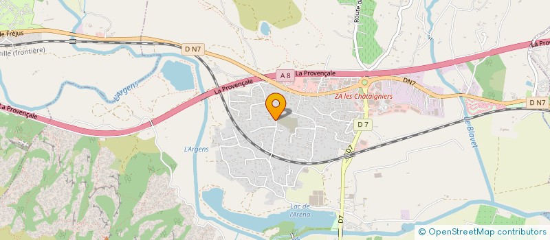 localisation de l'entreprise MADAME CHANTAL JEANNEROT à ROQUEBRUNE-SUR-ARGENS